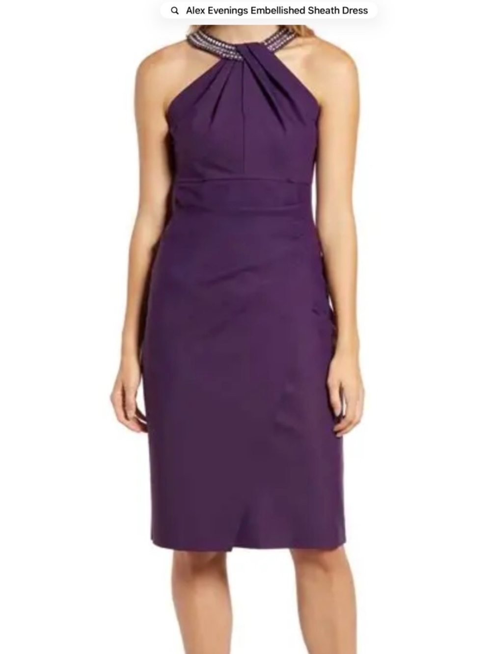 Alex Evening Dress Purple Size 8